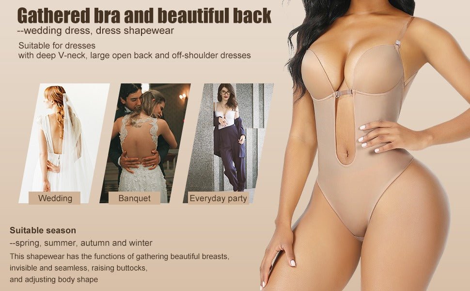 BACKLESS PLUNGE SHAPEWEAR - WrapAndTuck