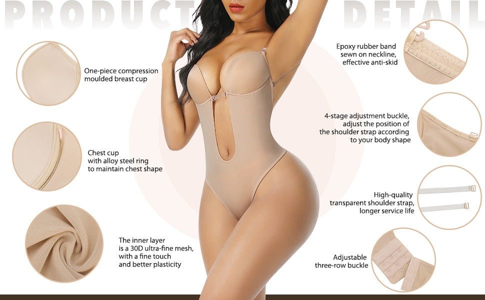 BACKLESS PLUNGE SHAPEWEAR - WrapAndTuck