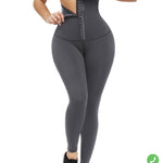 High waist shapewear leggings 3hooks - WrapAndTuck