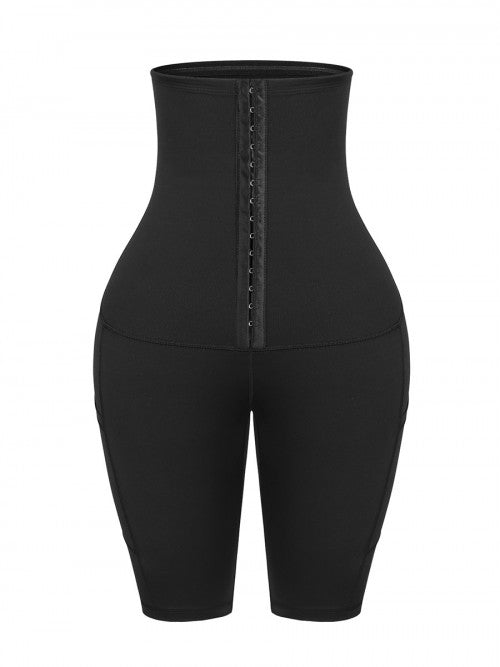 Summer Short Shape Wear Leggings with pocket - WrapAndTuck