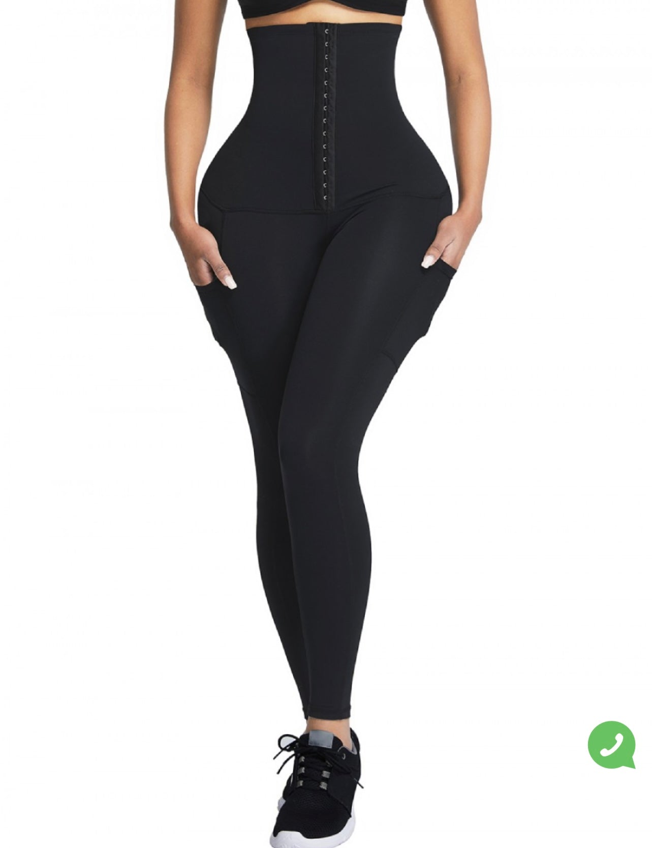HIGH WAIST LEGGINGS WITH POCKET - WrapAndTuck