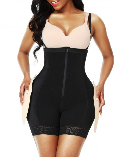 butt lifter body shaper with removable pads & butt
